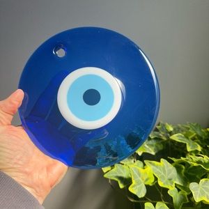 Beautiful “Evil Eye” glass 7x7. Large